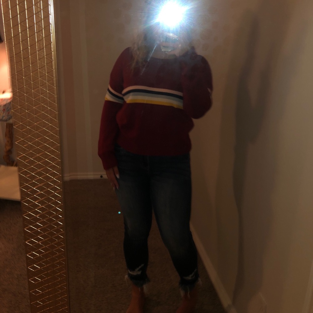 multi color sweater!